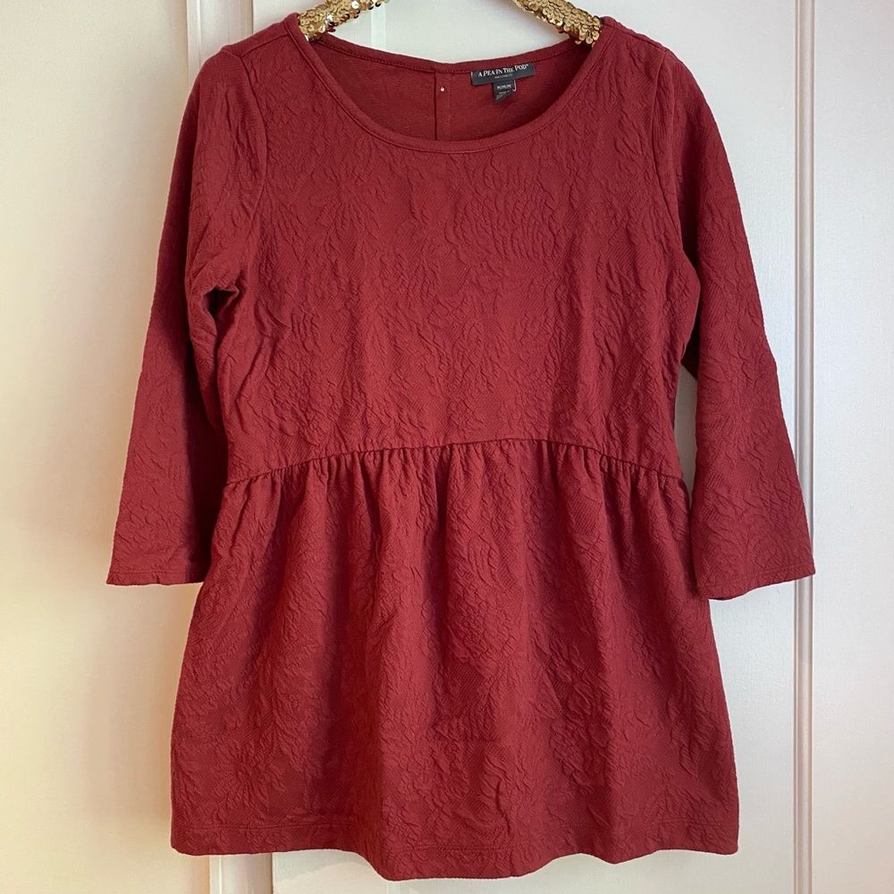 Maternity peplum top